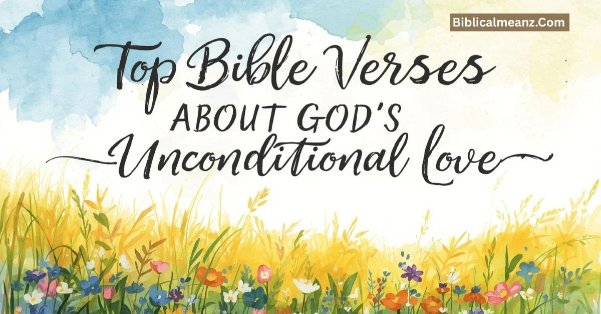 Bible Verses About God’s Unconditional Love