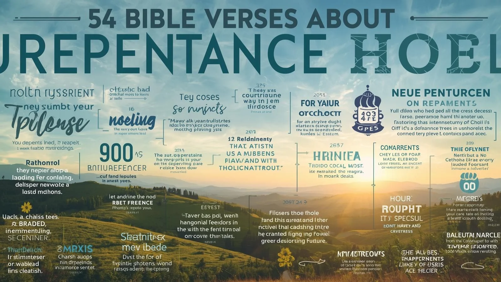 54 Bible Verses About Repentance
