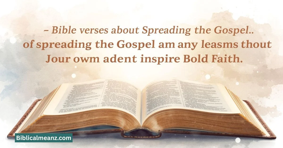 Bible Verses About Spreading the Gospel