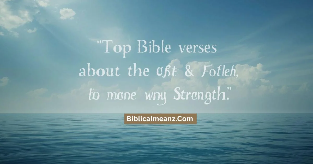 Bible Verses About the Ocean