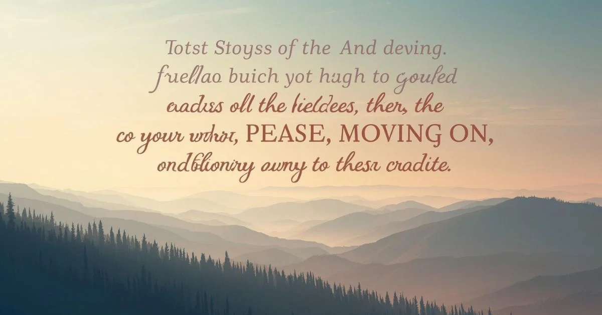 Bible Verses About Moving On