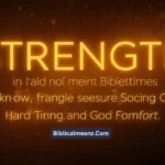 kjv bible verses about strength in hard times
